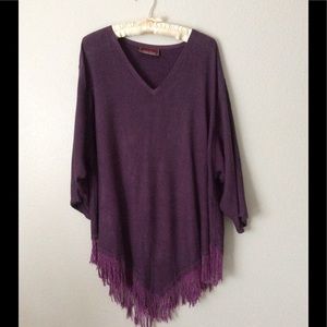 Hand Woven Poncho Top